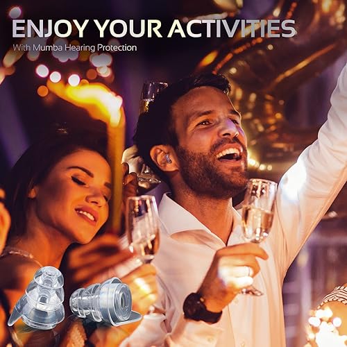 Miniatura 4 de Tapones para oídos de alta fidelidad para uso en conciertos, tapones reutilizables de oídos para músicos, tecnología de filtro avanzada de 24 dB,