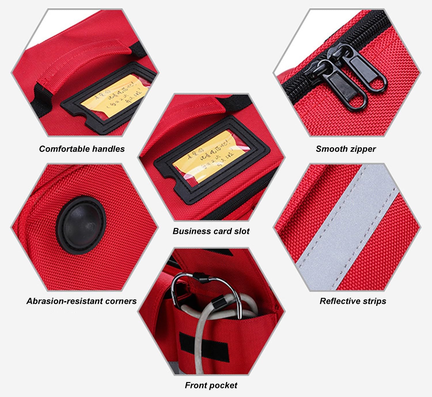 Mochila Profesional De Primeros Auxilios Vacía, Bolsa Médica Táctica con Reflectante, Mochila Médica De Primeros Auxilios De Gran Capacidad para Camping, Senderismo,Paciente,Trabajo,Hogar A