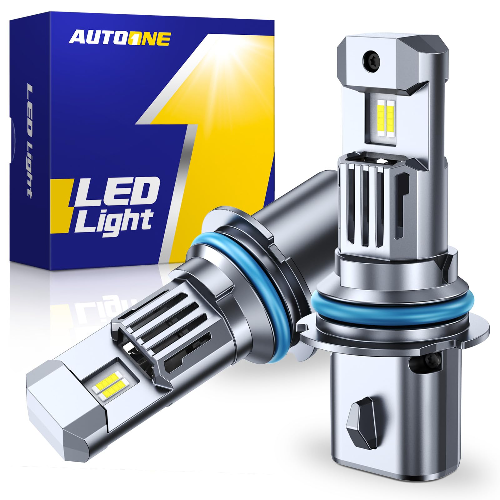 AUTOONE 9007/ HB5 Bulbs 40000LM for Automotive Halogen 9007 Light, 99% Compatibility, Plug-N-Play, Fog Light Replacement HB5 9007