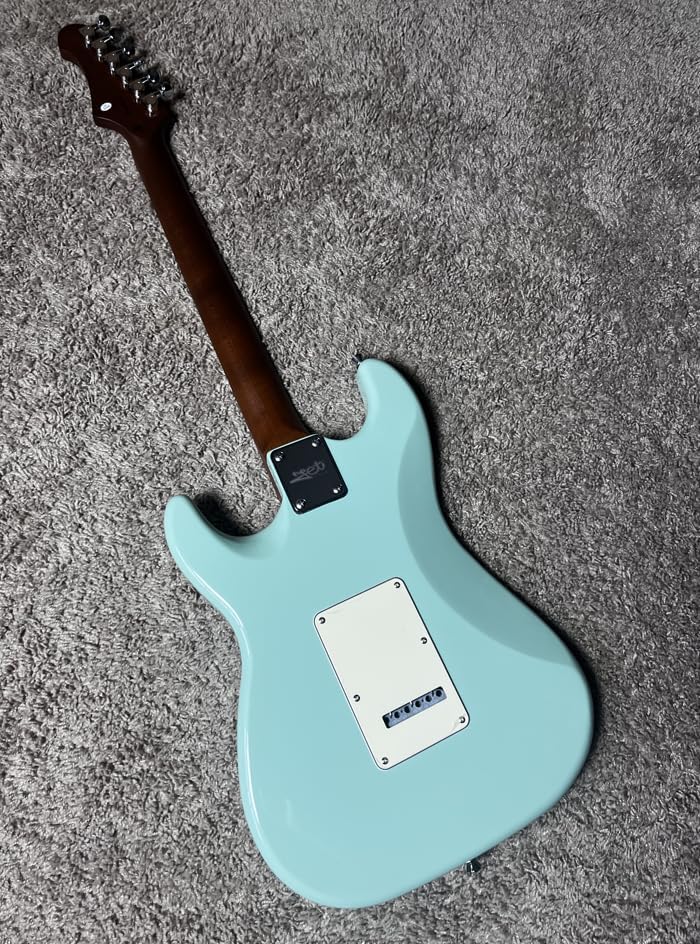Miniatura 4 de JS300 SFG Strat Guitarra, cuerpo de tilo sólido, 22 trastes cuello de arce tostado, pastillas de cerámica, trémolo tradicional