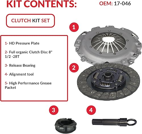 Miniatura 3 de Juego de embrague compatible con Golf Beetle Jetta Gl Gls Europa Cabrio Comfortline Trendline Gti Highline Variant 1998-2006 2.0L l4 GAS SOHC (AEG