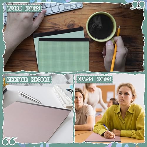 Miniatura 6 de Ctosree 8 blocs de papel cuadriculado de color de 17 x 11 pulgadas, 176 hojas de hojas legales cuádruples, 4 cuadrados por pulgada, bloc de papel de