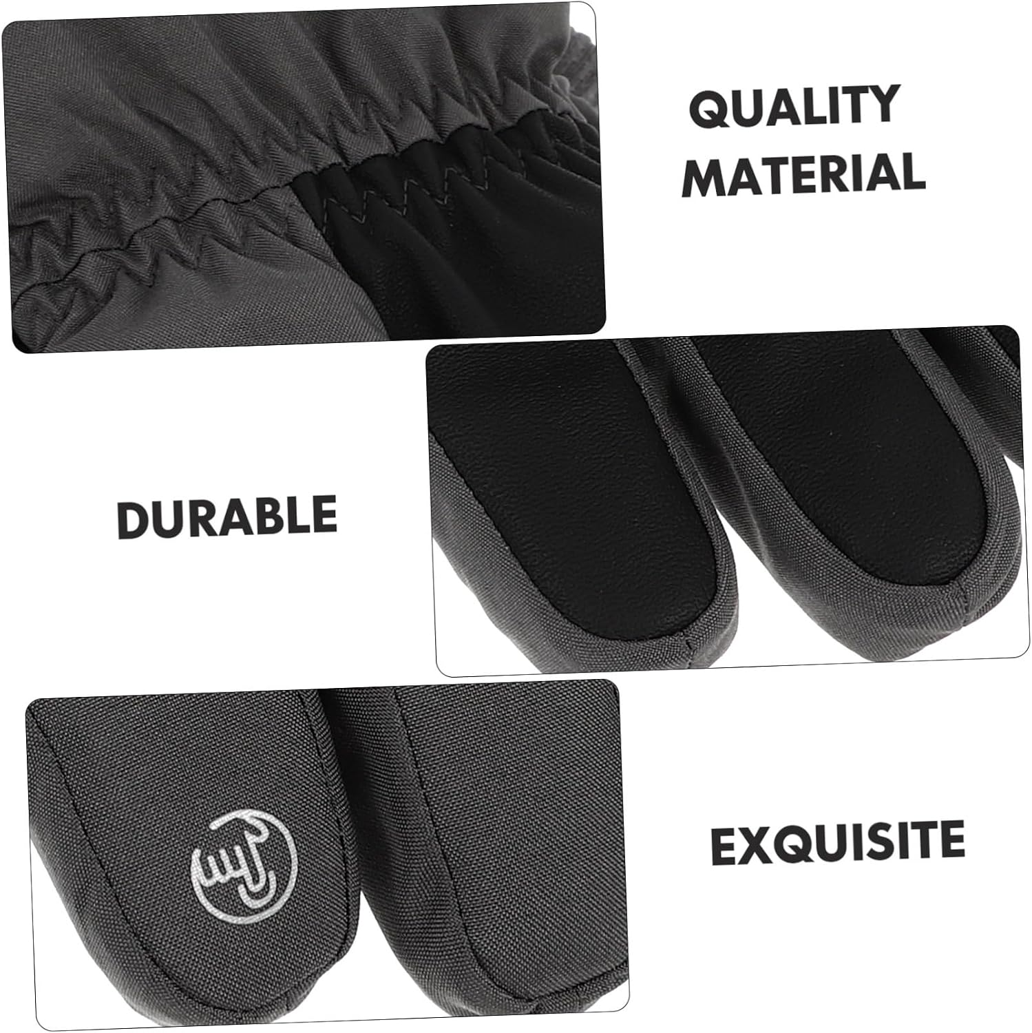 Beavorty 1Pair Men Cold Resistant Touch Screen Riding Gloves for Outdoor Activities Fit Full Finger Design Non Slip Grip for Driving Jogging Hiking