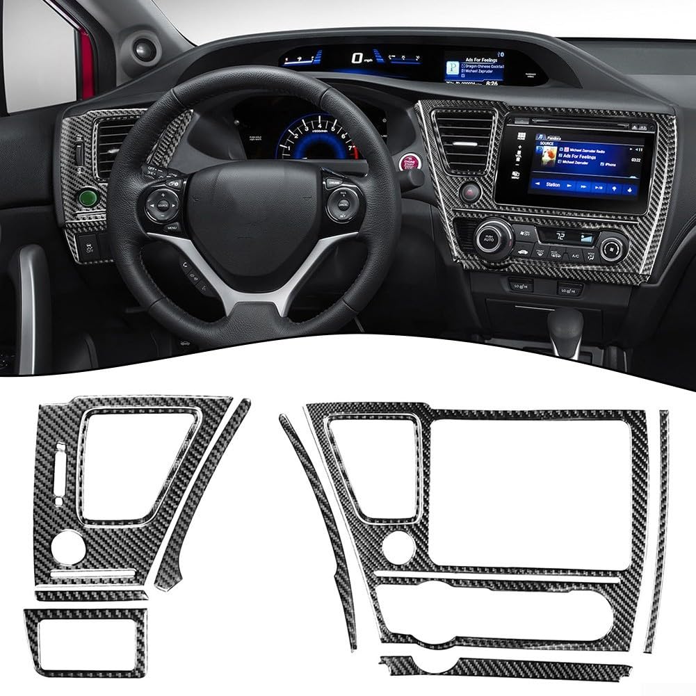 Kit pour déco pour fibre 10Pcs pour honda Civic 9 2013-2015 Kit