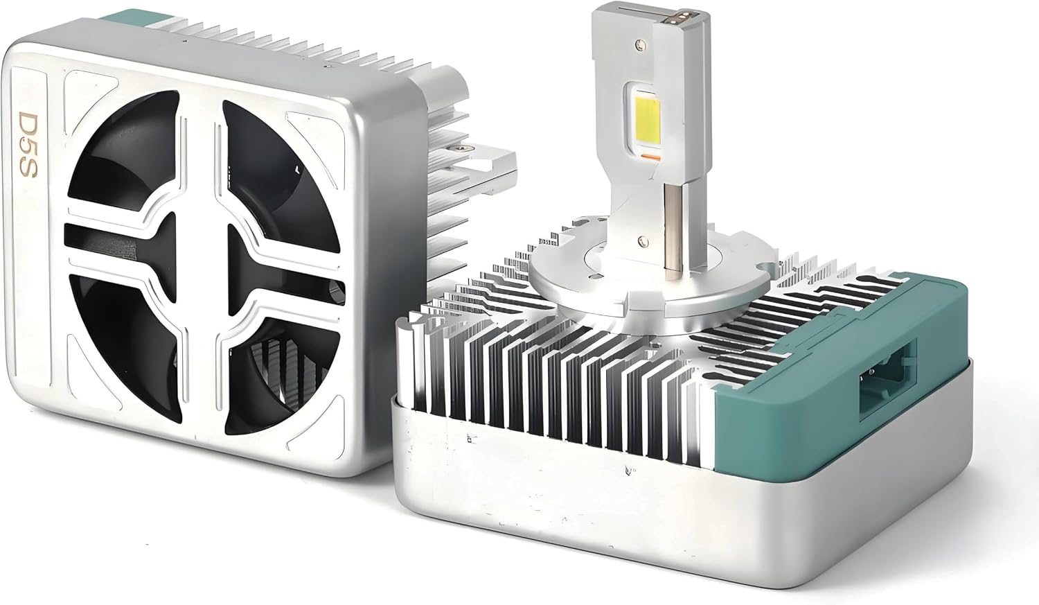 D5S D5A LED Bulbs Hi/Lo Beam 110W 6500K Cool White, 2 Thermally Conductive Copper Tubes, OEM: 9285410171, 8W0941235, 1864725012, 68266509AA, 0071777147-001, 9285410171, Fog lamps, 2-Pack