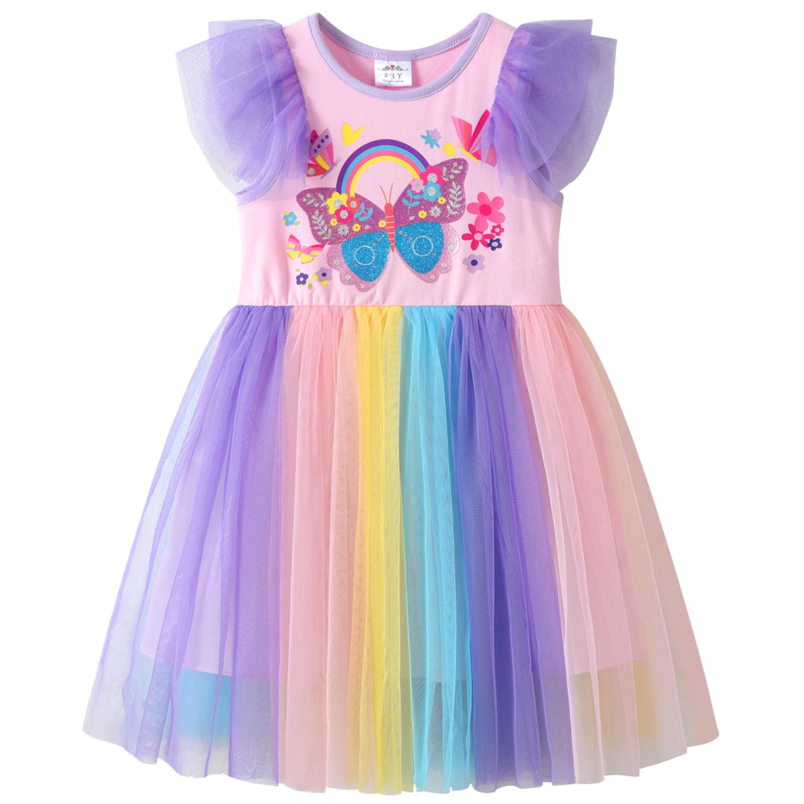 VIKITA Girls Dresses Princess Dress Flower Tulle Birthday Party Dress Girls Clothing 2-8 Years — view 14