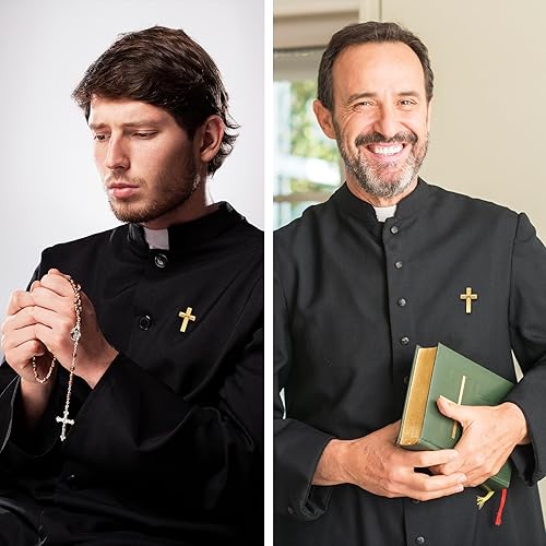 Miniatura 4 de 100200 pines cruzados a granel, pines de solapa cruzados, pin de San Valentín, juego de pasadores de cruz dorados, pasadores de cruz plateados,