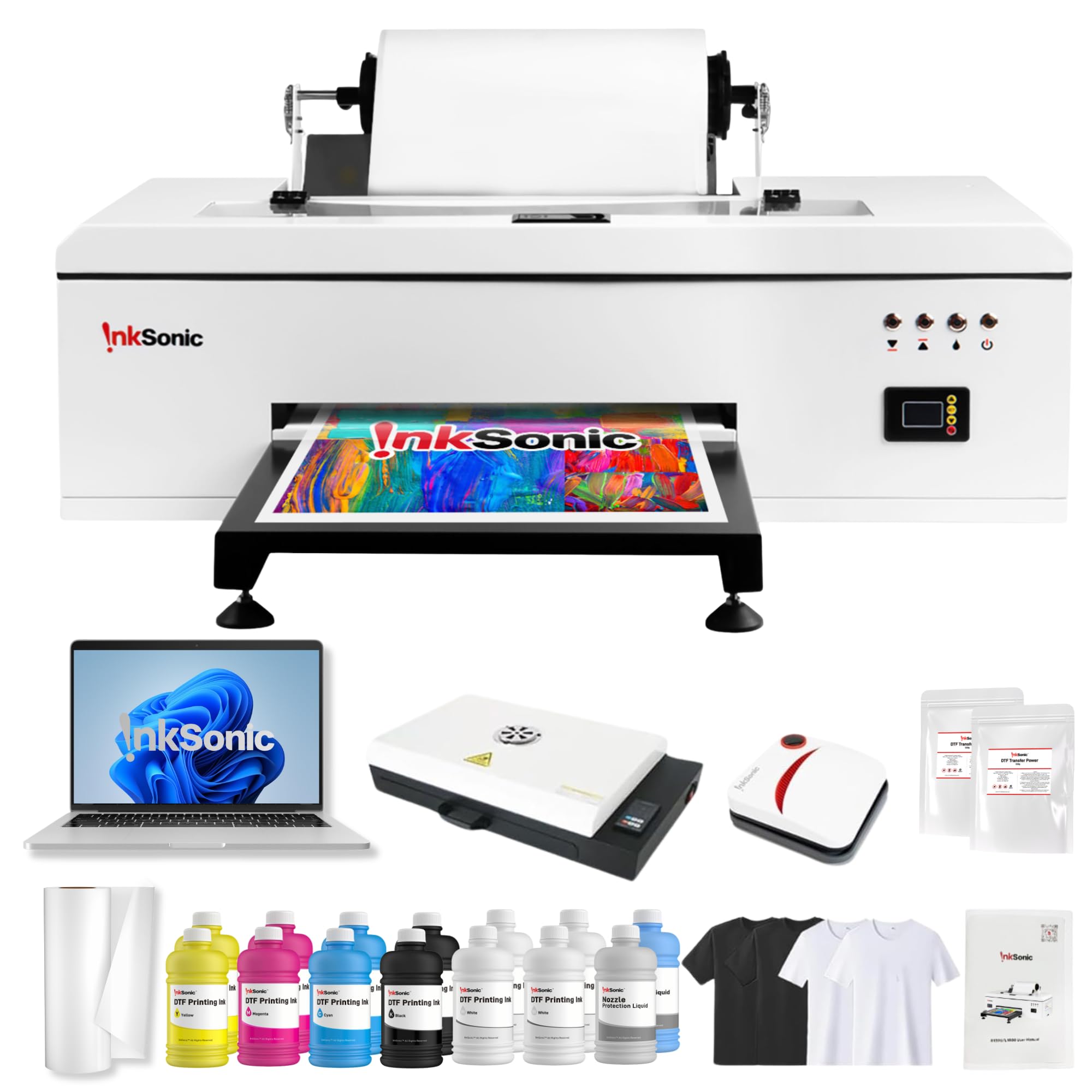 InkSonic R1390 DTF Printer Bundle