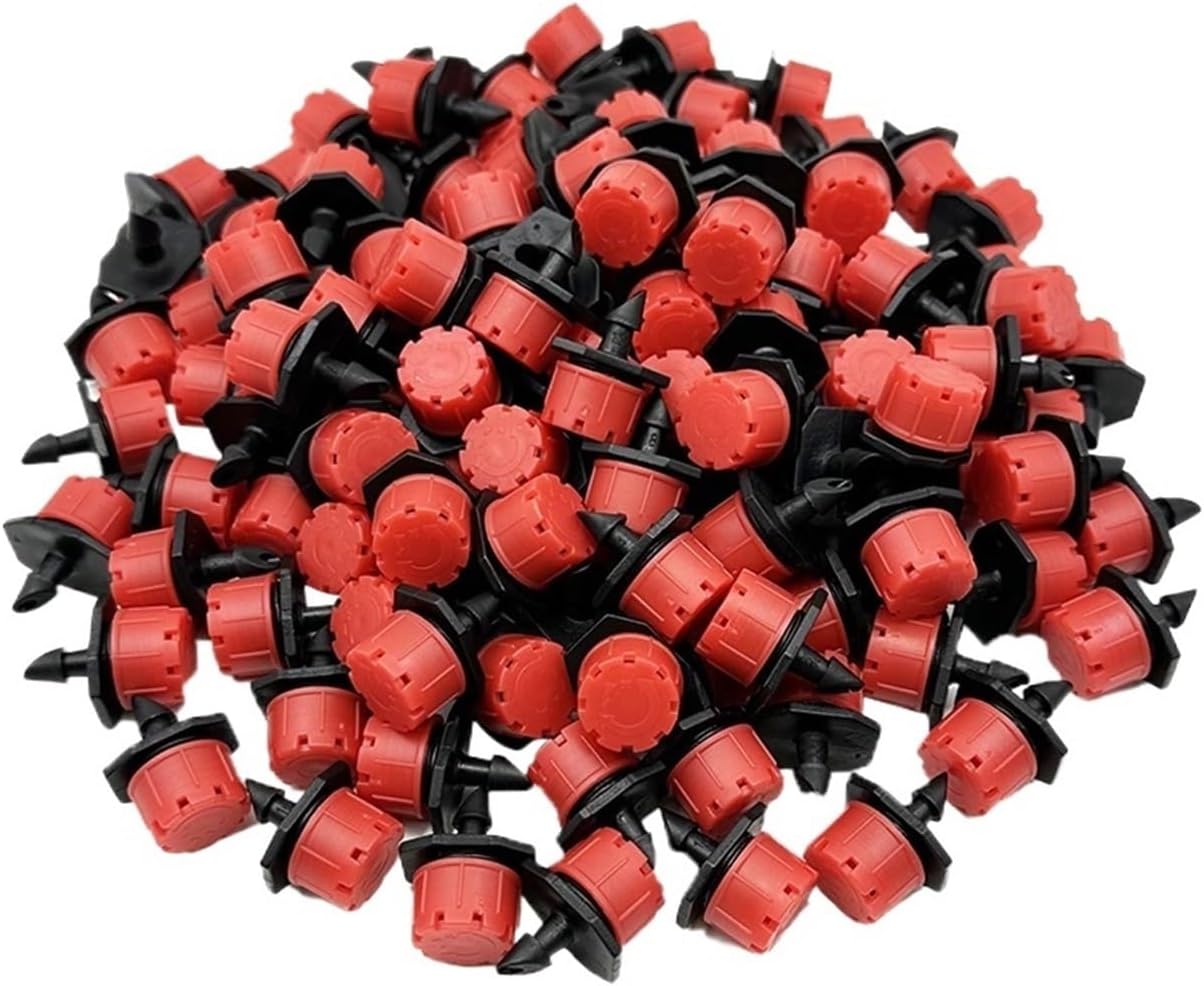 Drip Irrigation Emitters 400PCS 4/7mm Garden Irrigation Nozzle Adjustable Dripper Sprinkler Emitter Micro Drip Watering Spray for Drip Irrigation System