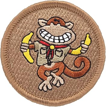 Jambo The Monkey Patrol Patch - 2" Diameter Round Embroidered Patch Iron-on