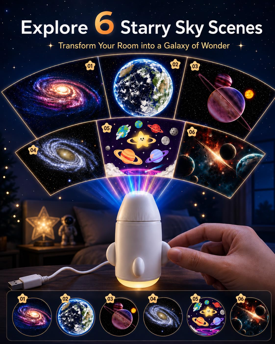 Amazon.co.jp: プラネタリウムプロジェクター Pro 2025、Galaxy