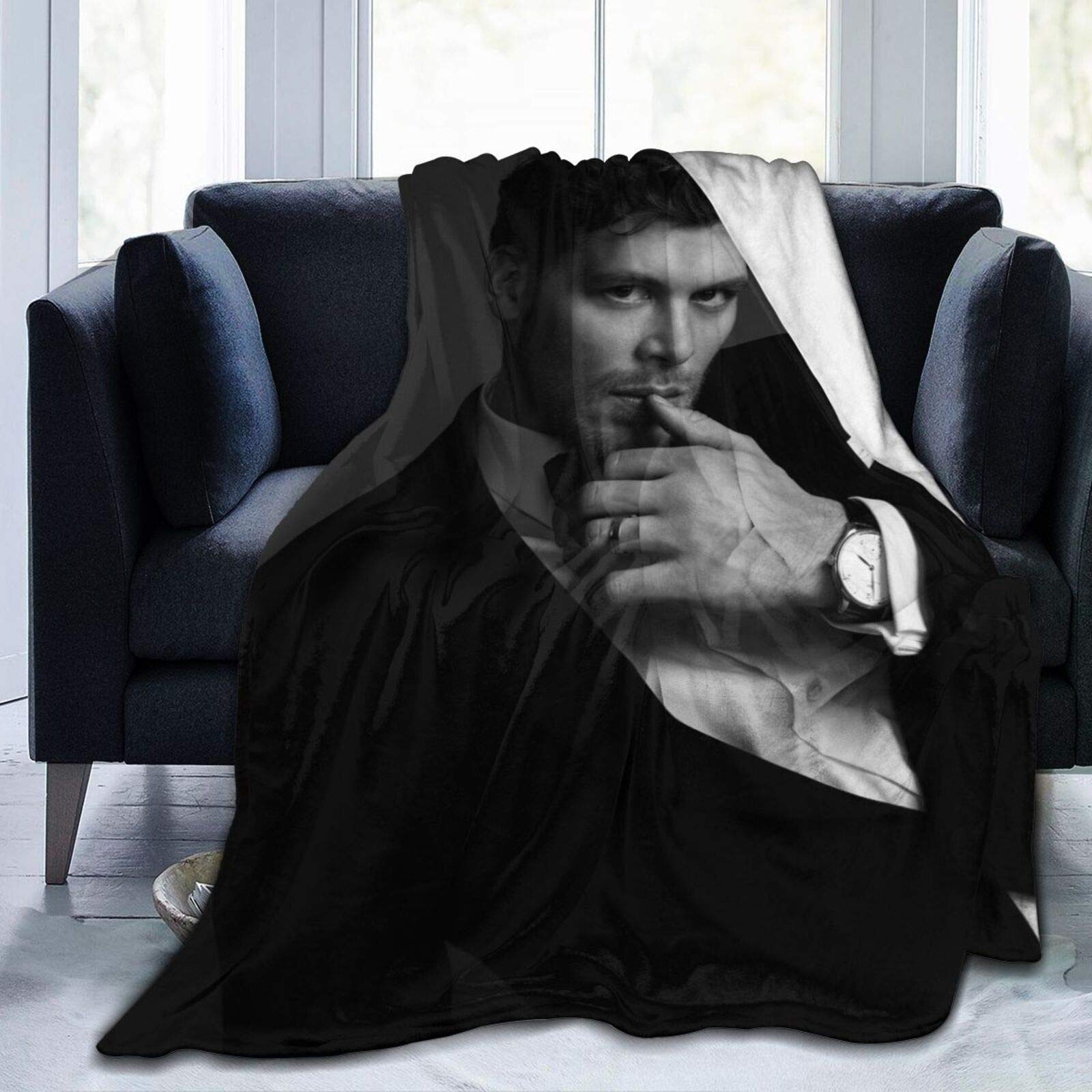 Yingd Plush Throw Blanket, Vam-Pire Klaus-Mikaelson Flannel Fleece Blankets For Couch Sofa 80"X60" 150Cm X 125Cm