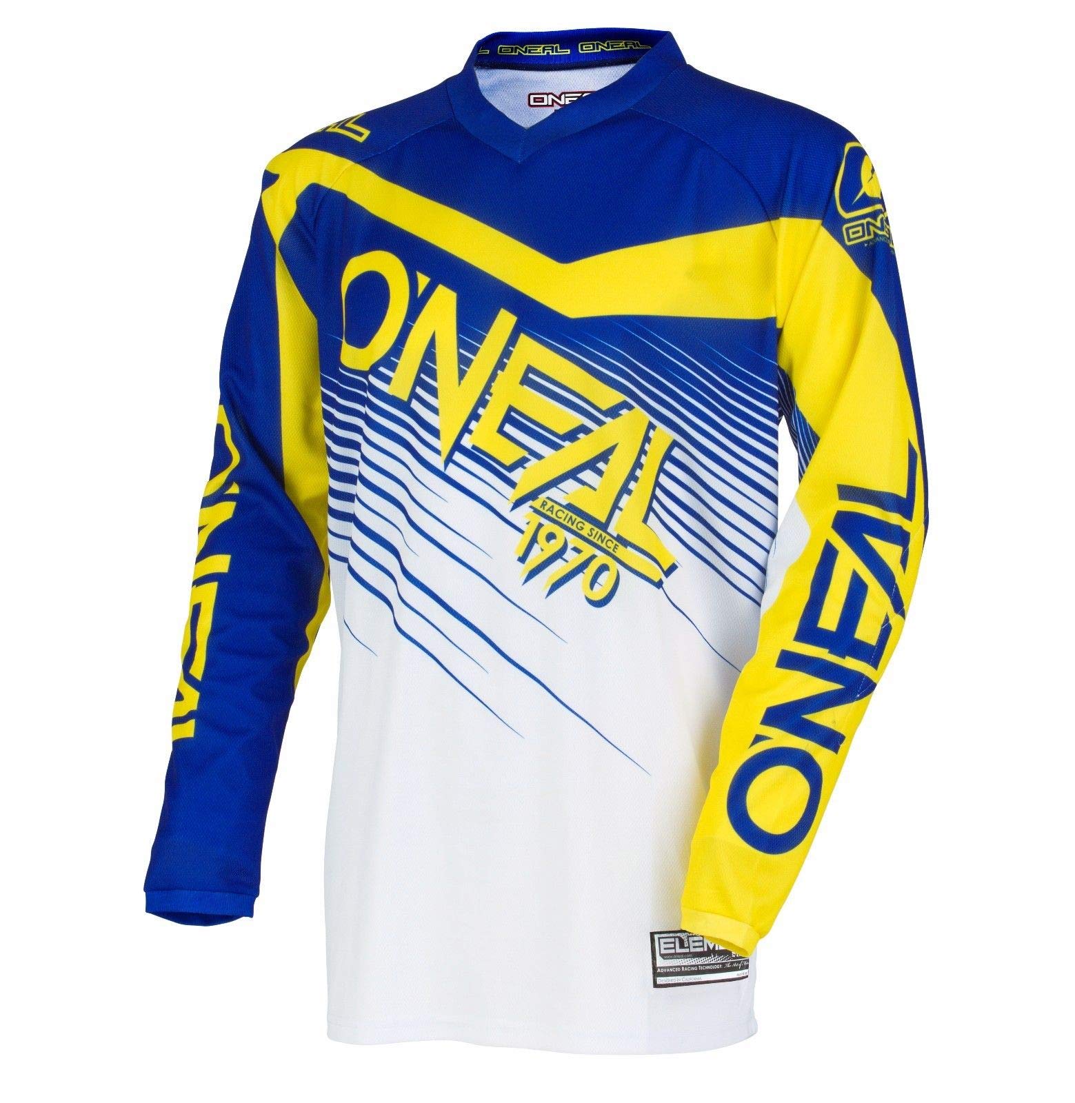 O'NEAL | Maglia Motocross | Enduro MX | Materiali Leggeri e Resistenti, Fori di Ventilazione Tagliati al Laser, vestibilità Atletica | Maglia Ultra Lite 70 | Adulto | Nero Bianco