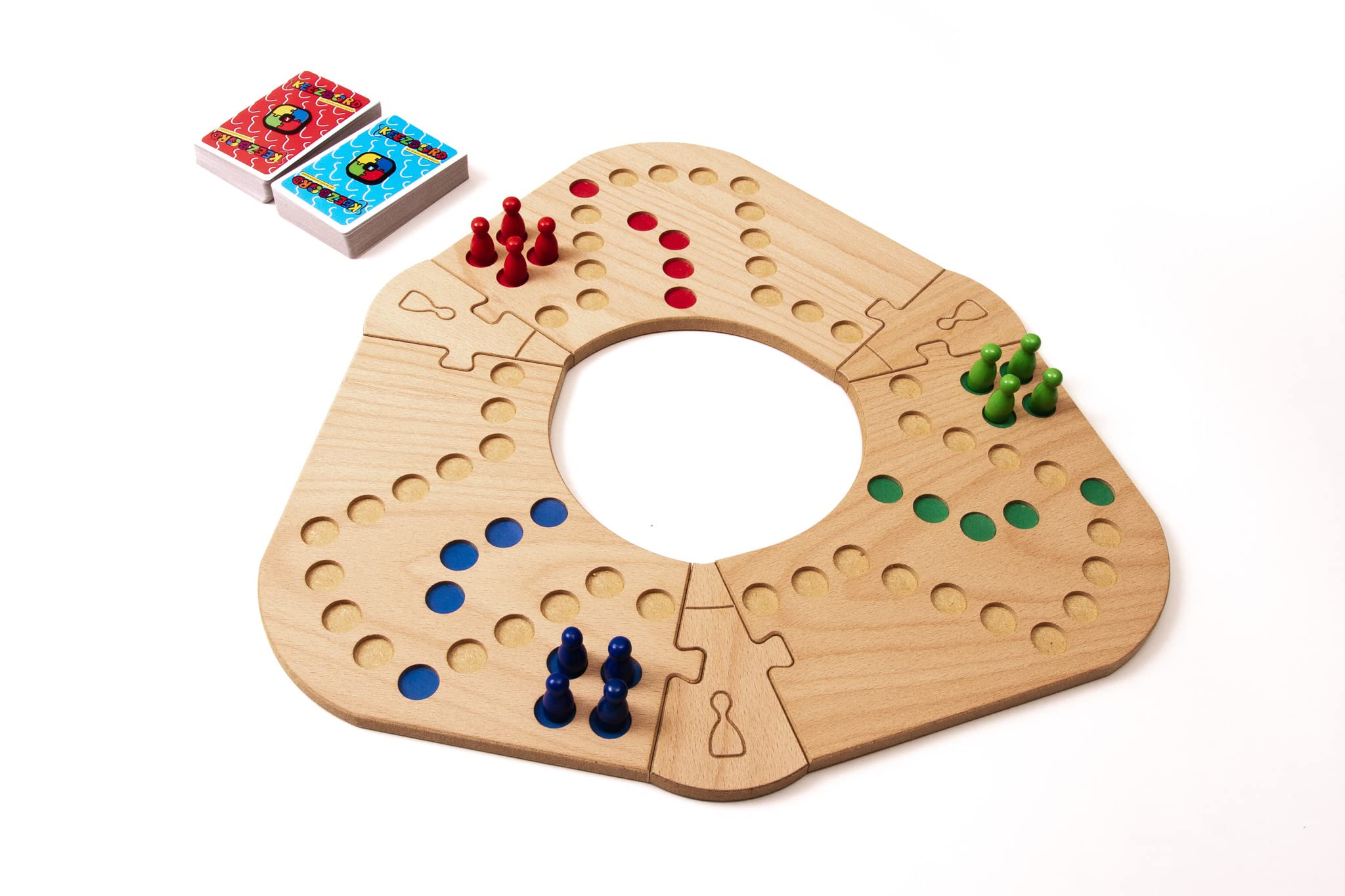 Hölzernes Totalbox 2,3,4,5,6,7 und 8 sp. keezenspiel - tokkenspiel - keezen