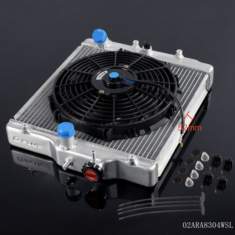 Buy GPLUS 3 Row 52mm Aluminum Racing Radiator Replacement For Honda