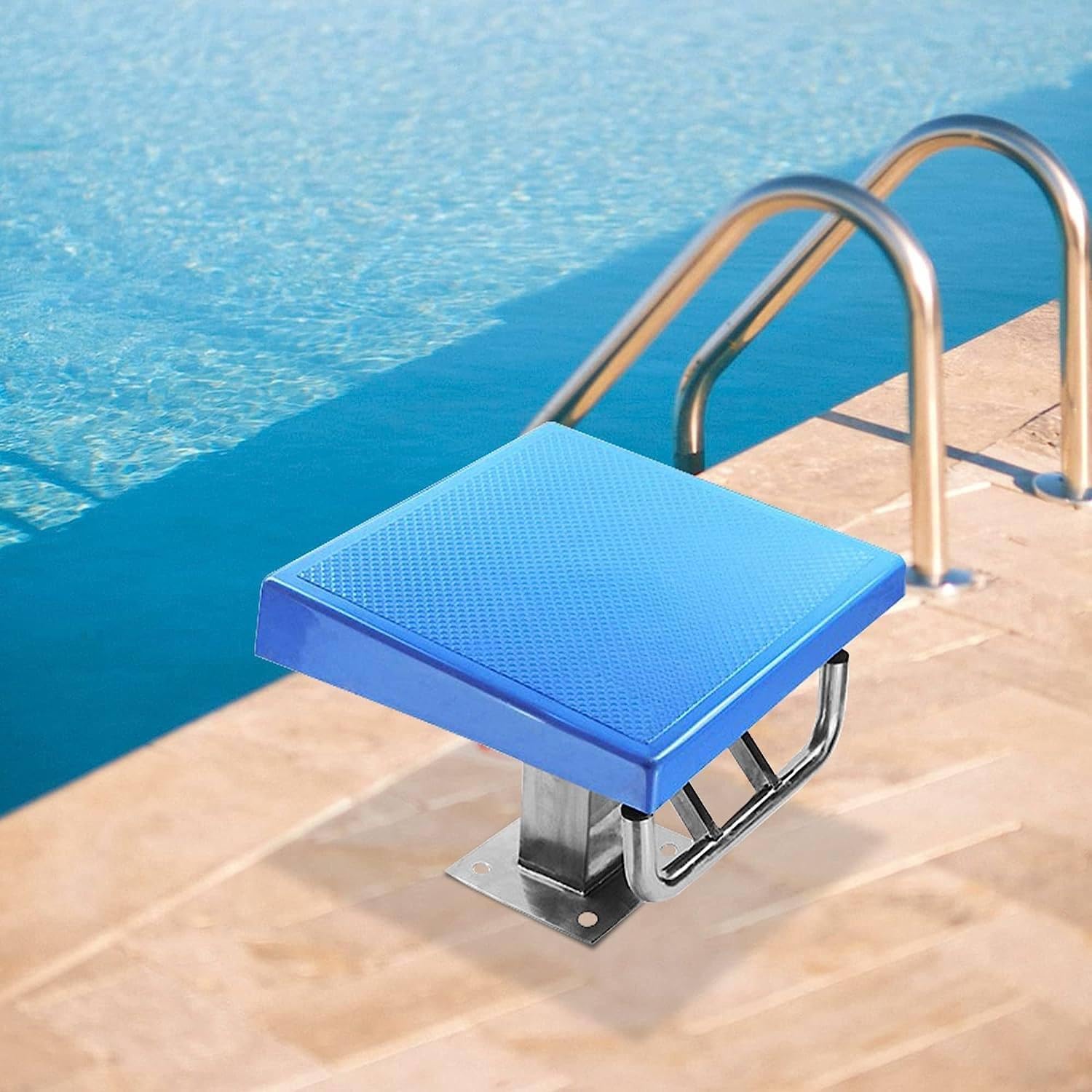 Pool Competition Jumping Platform, Diving Boards with Stainless Steel Base, Heavy Duty Diving Starting Block