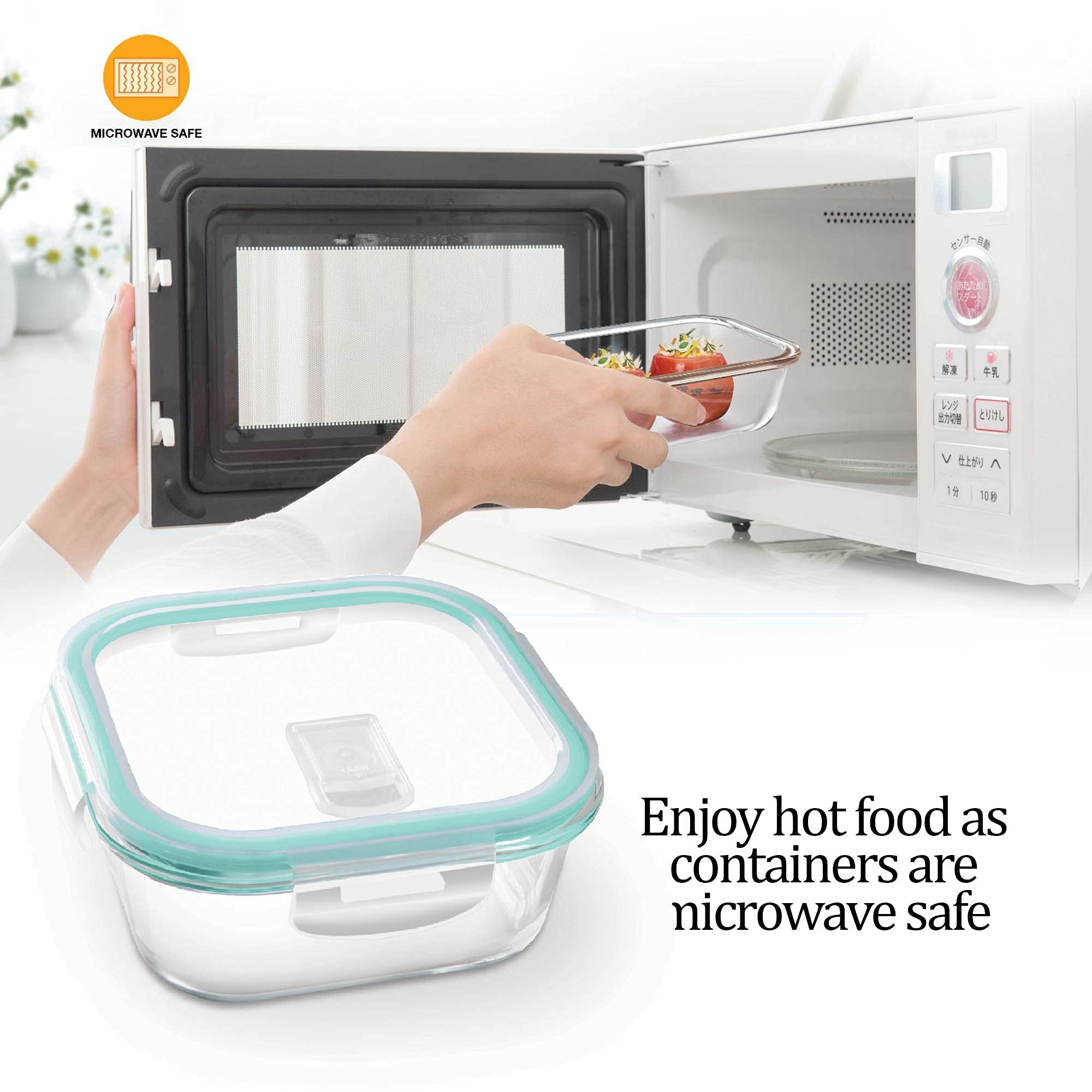 Treo Milton Glass Containers - Leakproof & BPA Free -2