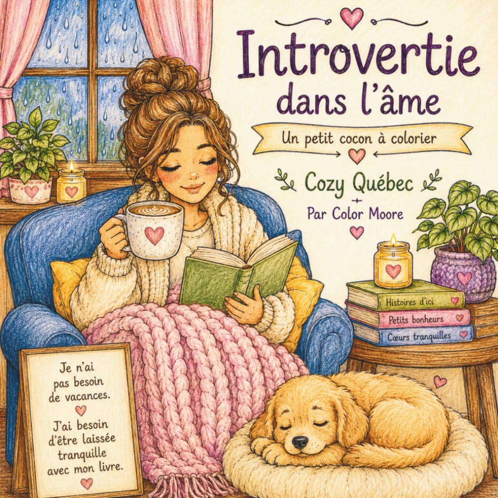 Introvertie dans l'âme: Un petit cocon à colorier, Cozy Québec