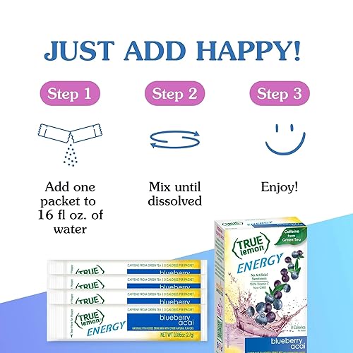 Miniatura 9 de TRUE CITRUS - Acai de arándanos (paquete de 1) - Mezcla de polvo de bebida energética - Bebidas energéticas sin azúcar