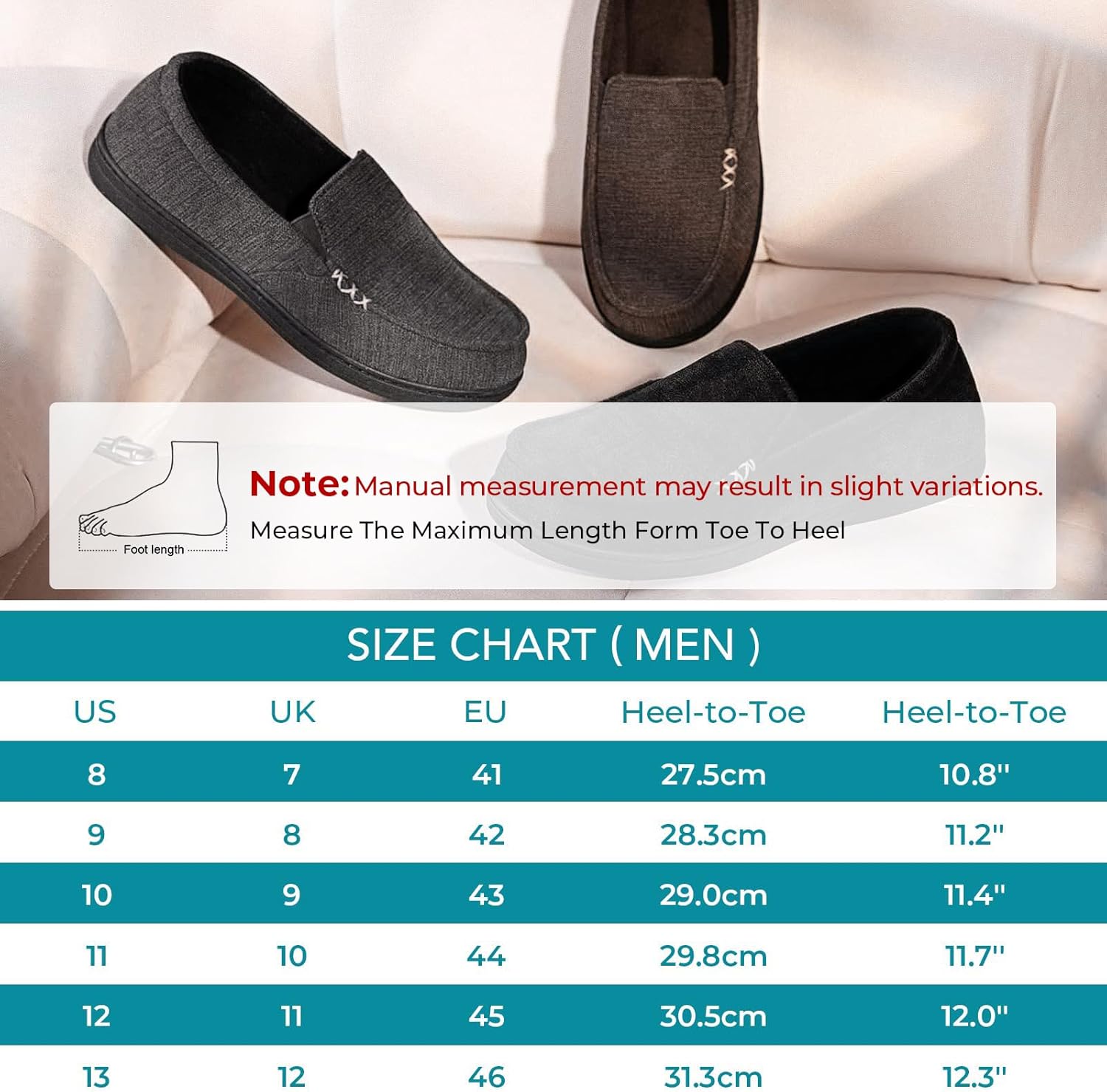 HomeTop Men's Moccasin Slippers Classic Breathable Premium Microsuede Indoor House Shoes with Elastic Gores 7 71BkPuDKUwL. AC SL1500