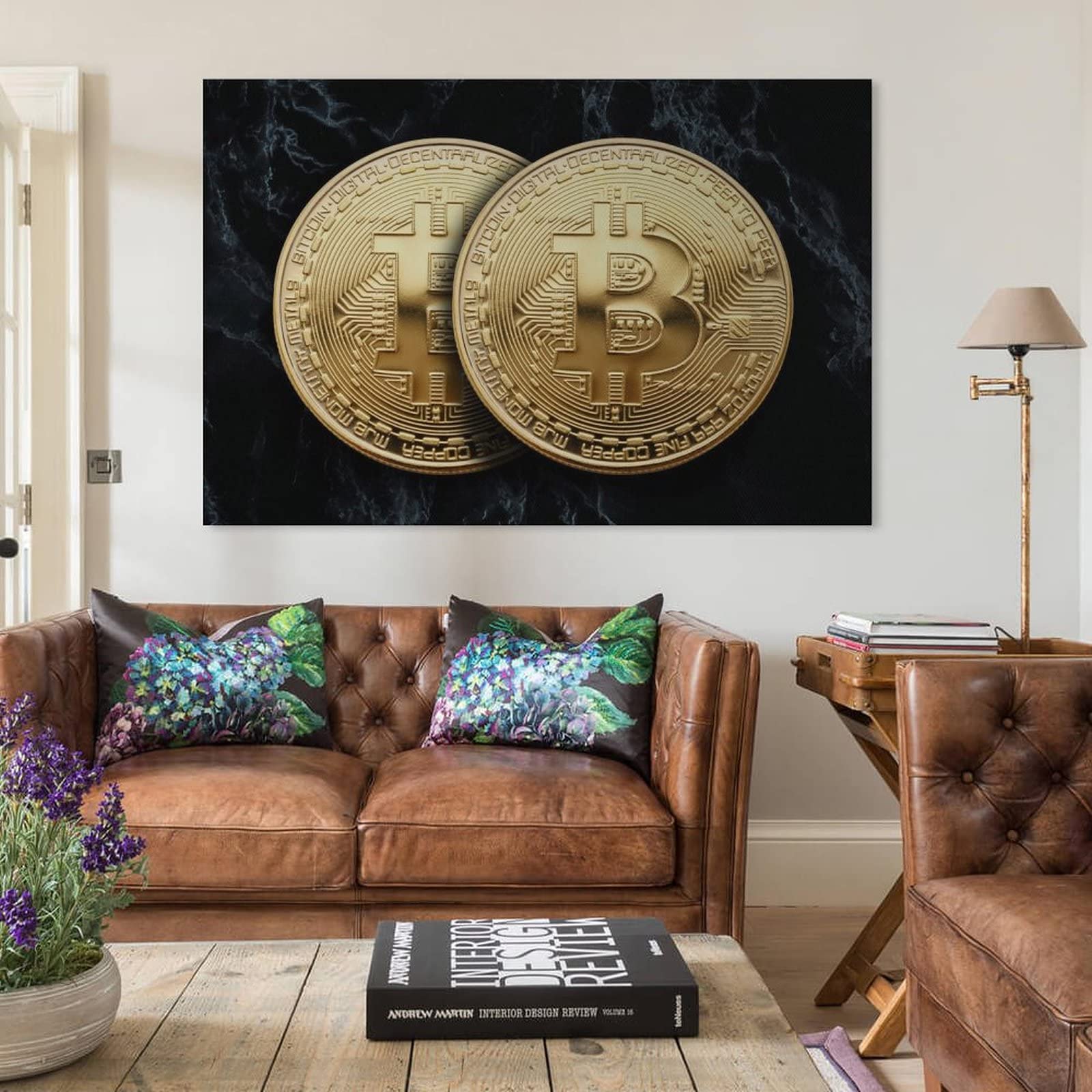 Amazon.com: Bitcoin Wall Art Canvas, Block Chain Office Decor, Bitcoins on  Black Marble, Crypto Currency, Crypto Print Canvas Poster Bedroom Decor  Sports Landscape Office Room Decor Gift 24x36inch(60x90cm): Posters & Prints