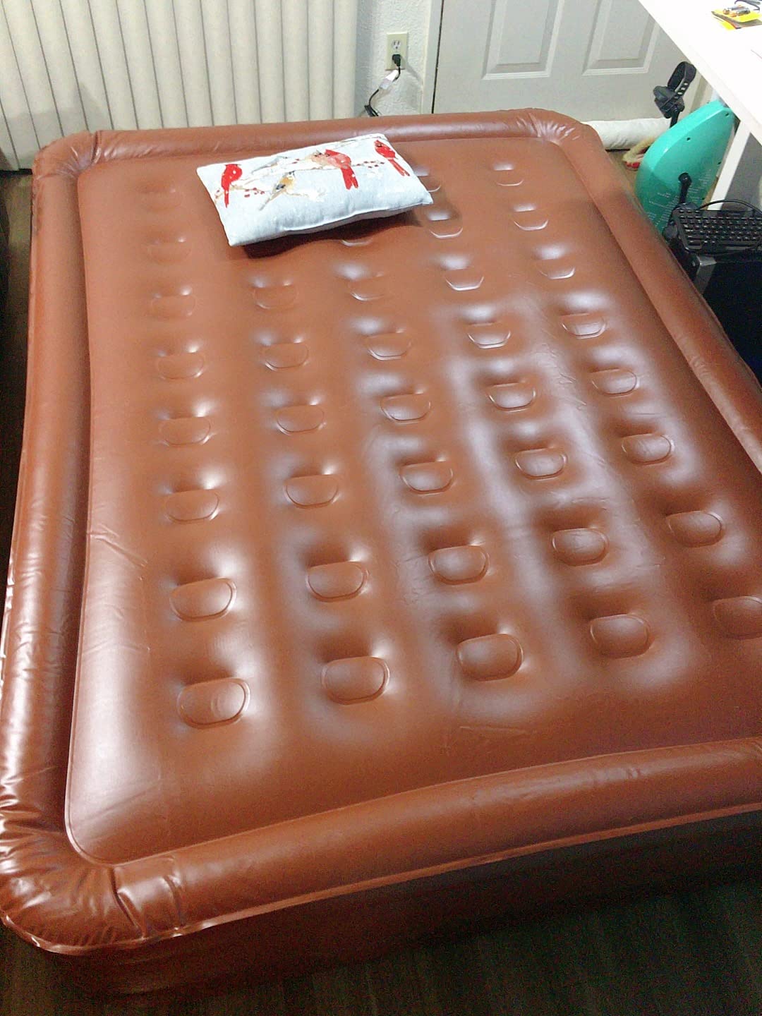 11/mo Finance HOTOZON Queen Air Mattress with Builtin Pump, 18