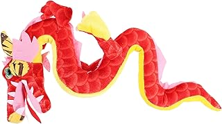 Didiseaon Brinquedo De Pelúcia Dragão De Pelúcia Bicho De Pelúcia Dragão Ano Novo Boneca Dragão 2024 Animal Mascote Brinquedo Para Crianças Aniversário Brinquedo Macio