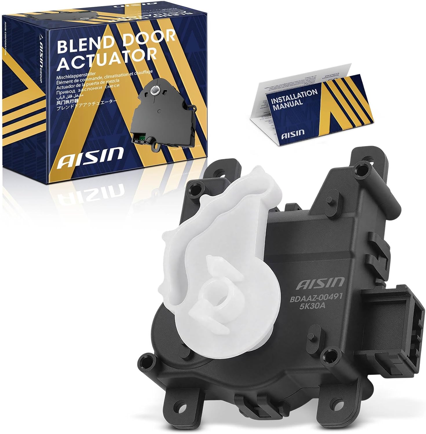 AISIN AFTERMARKET BDAAZ-00491 HVAC Heater Blend Door Actuator - Compatible with Acura MDX 2014-2020 - Temperature Control Actuator