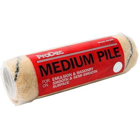 6 x ProDec Tiger Stripe Paint Rollers 9 Inch Woven Roller Sleeve Refills