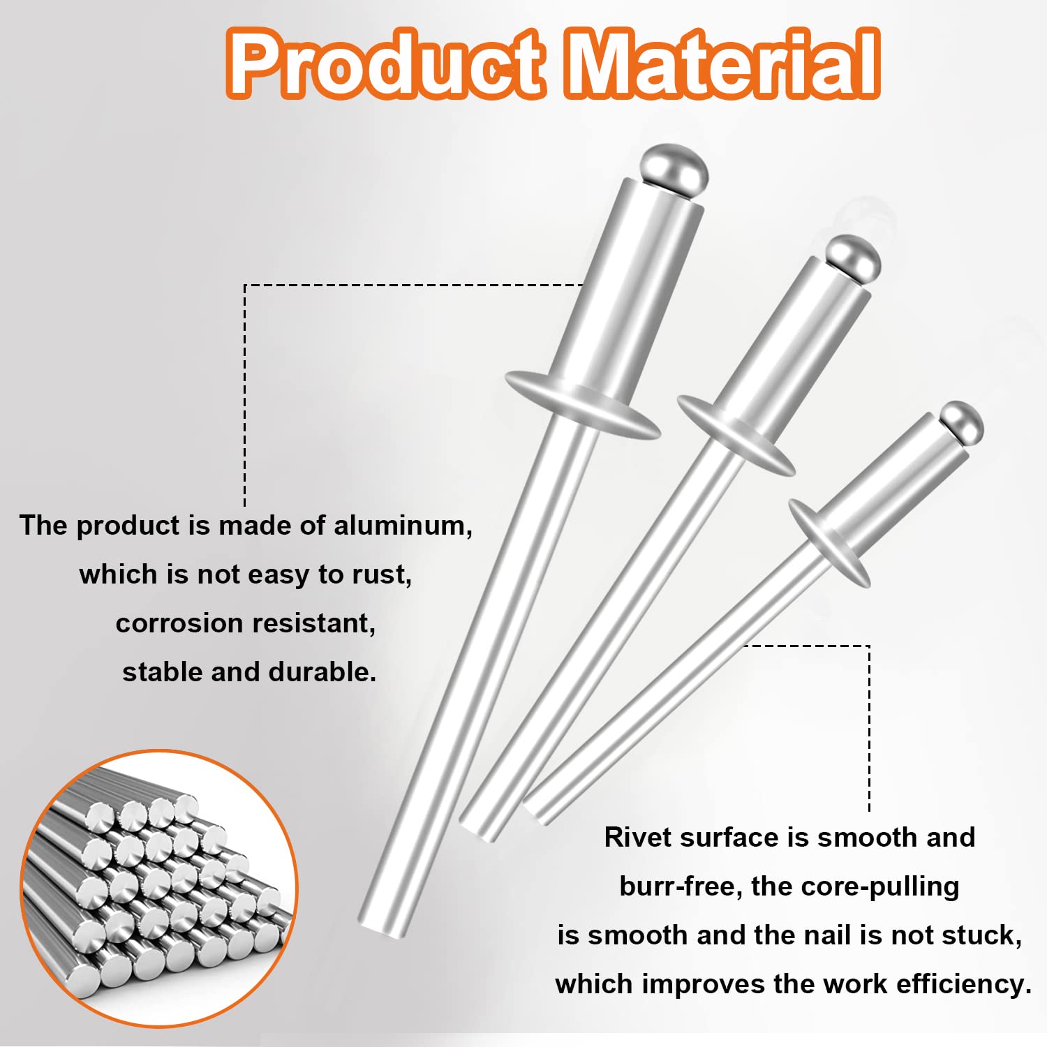 Easy Frame Tool 510-Piece Aluminum Pop Rivet Assortment - 14 SAE Sizes ...
