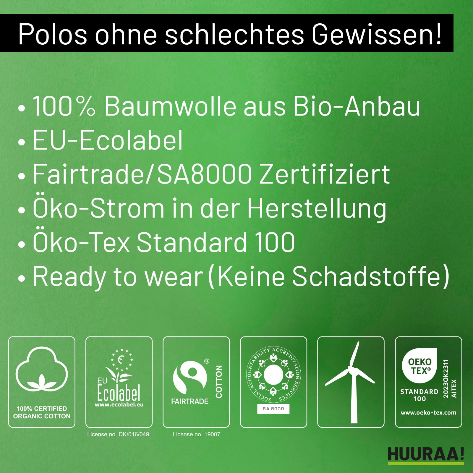 Huuraa Damen Polo Shirt Pferd Silhouette Geschenk
