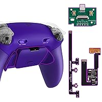 Vista 10 de eXtremeRate RISE Plus MAX Back Paddles Kit with Clicky Trigger Stops & Rubberized Grip for PS5 Controller BDM-030 040 050, Remappable Back Buttons