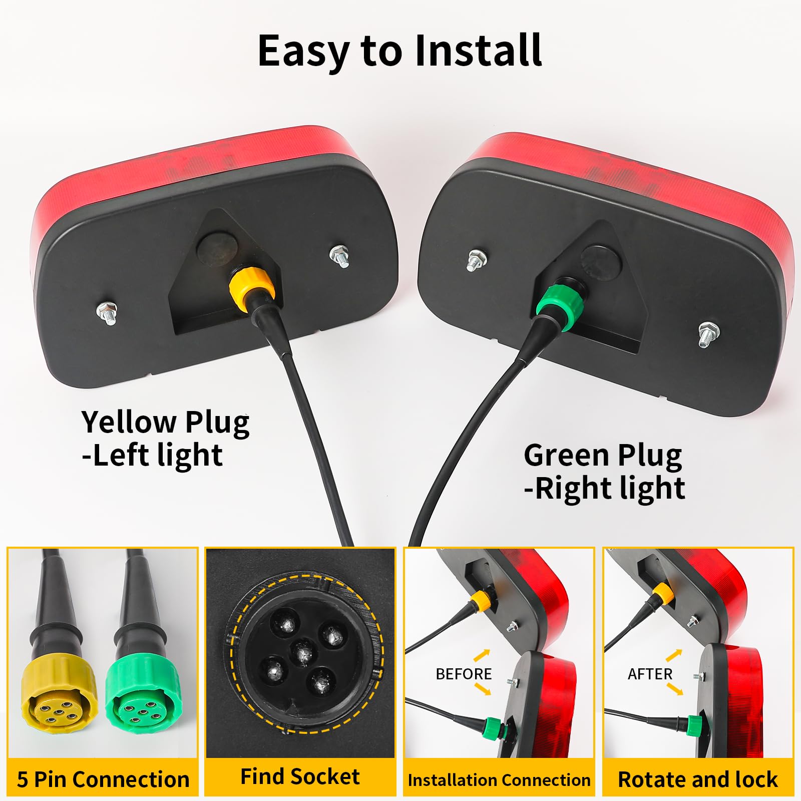 lampy led przyczepy QP-603AB