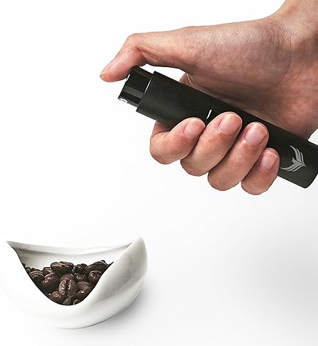 KNODOS Taza dosificadora de grano de café y botella de spray RDT Set de regalo Accesorios de barra de café Tazón dosificador de espresso de cerámica