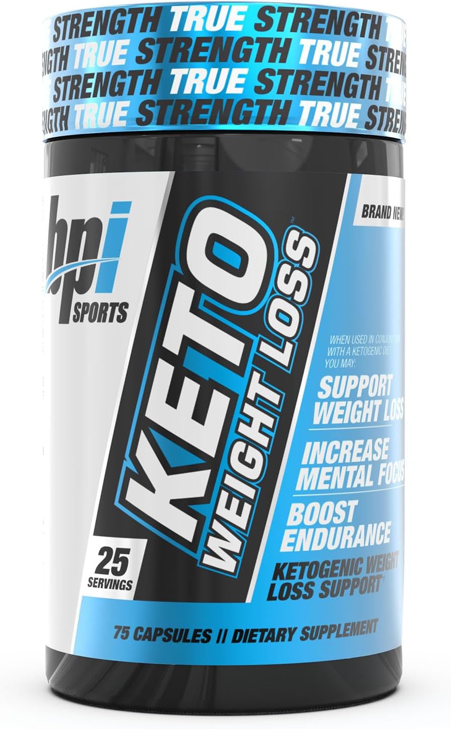 BPI Sports Keto Weight Loss - Ketogenic Fat Burner - Keto Weight Loss Pills - Raspberry ketones - Supports Mental Focus - Promotes Endurance - Burn Fat for Fuel - 75 Capsules