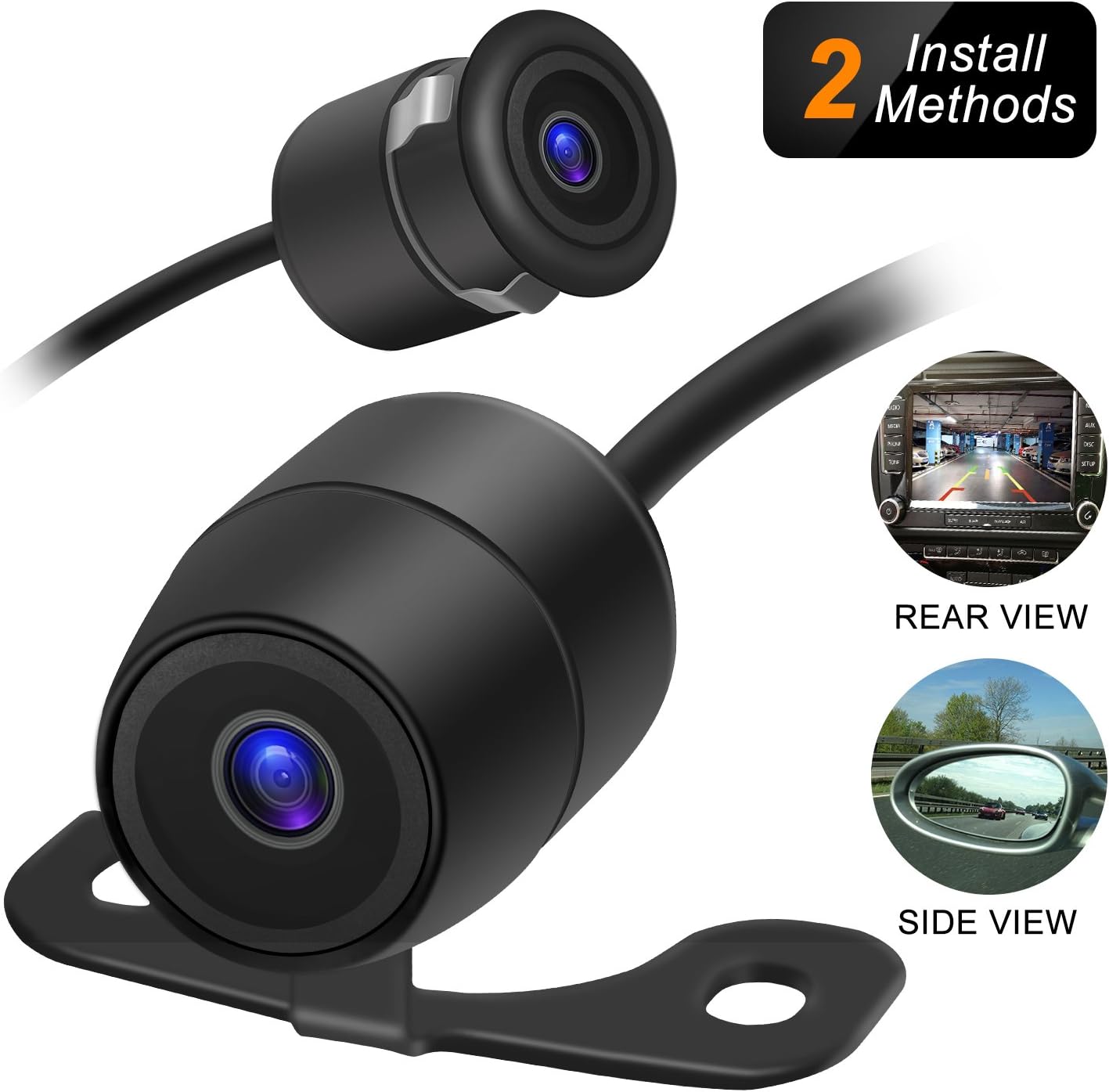 Amoner Mini Backup Camera 170° Viewing Angle Universal