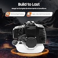 Vista 4 de Motor de arranque de motor de 2 tiempos de 49CC + depósito de combustible para bicicleta, ATV, scooter, color negro