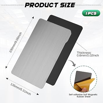 Resin 3D Printer Flex Building Plate,230x135mm Spring Steel Flexible Plate with Soft Magnetic Sheet for Anycubic Photon M5/M5s/M5s Pro(1PCS)