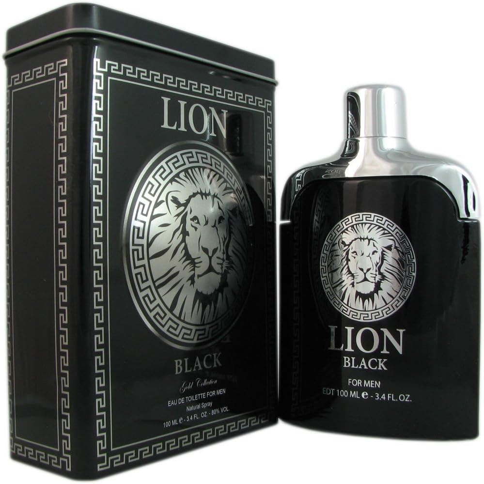Etoile Parfums Lion Black Eau de Toilette Spray for Men, 3.4 Ounce