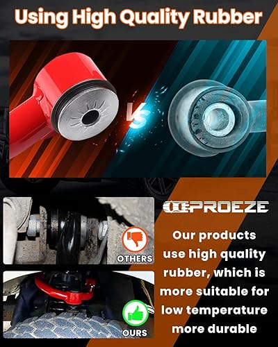 Miniatura 5 de YIZBAP Brazos de control superiores delanteros con rótula para Silverado 1500 GMC Sierra 1500 2007-2018, suspensión de elevación de 2-4 pulgadas,