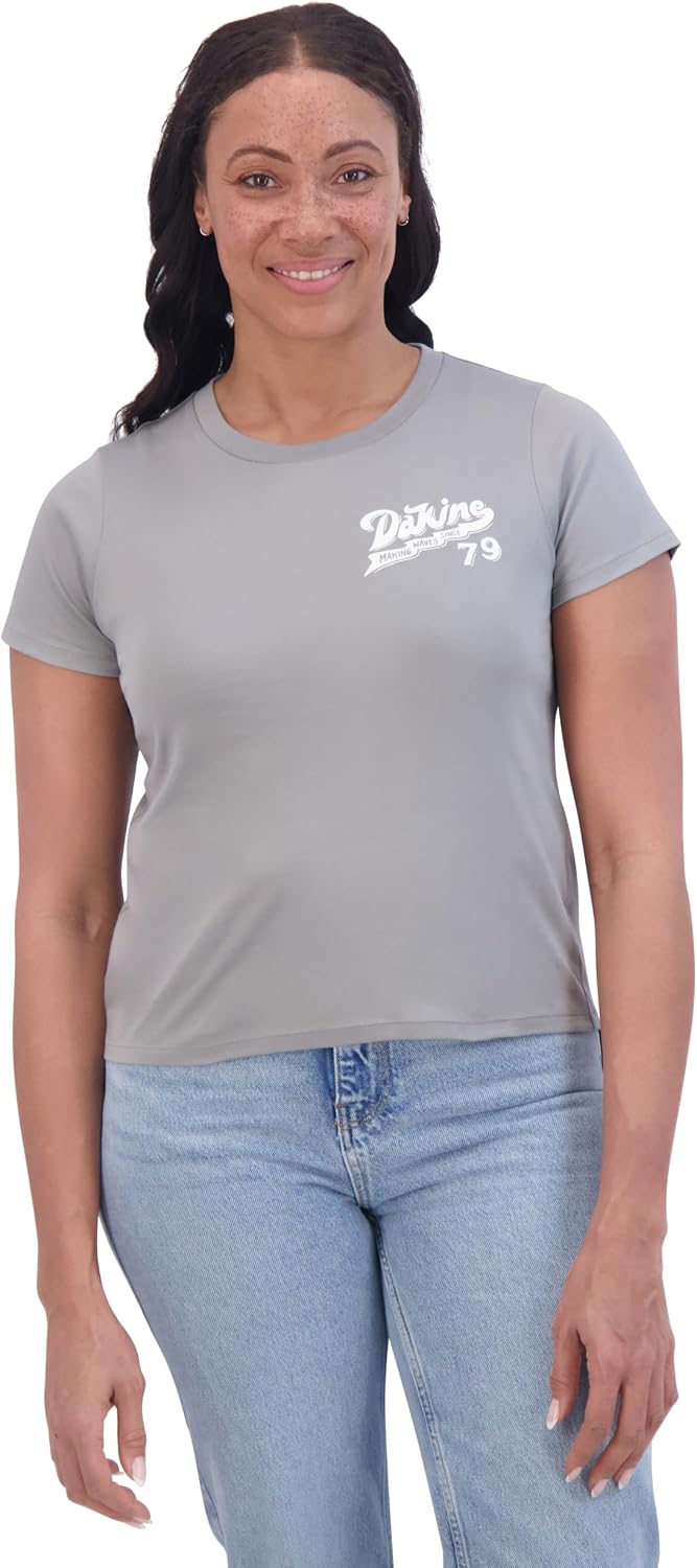 Dakine Women's Relaxed Fit Tee Shirt – Soft Cotton Short Sleeve Knit T-Shirt, Casual Top