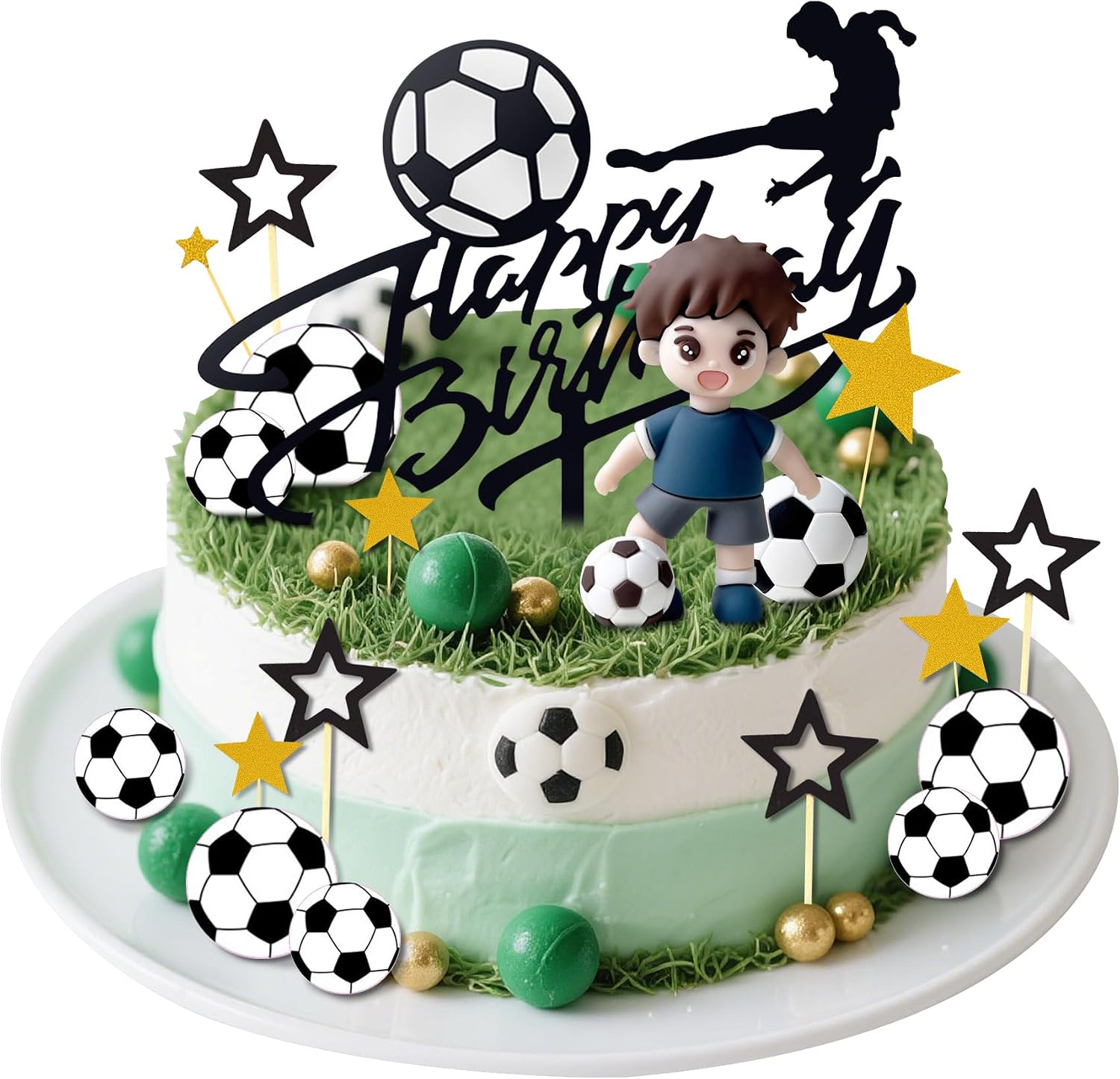 Soccer Cake Topper Soccer Party Decorations Sports Themed Party Decorations