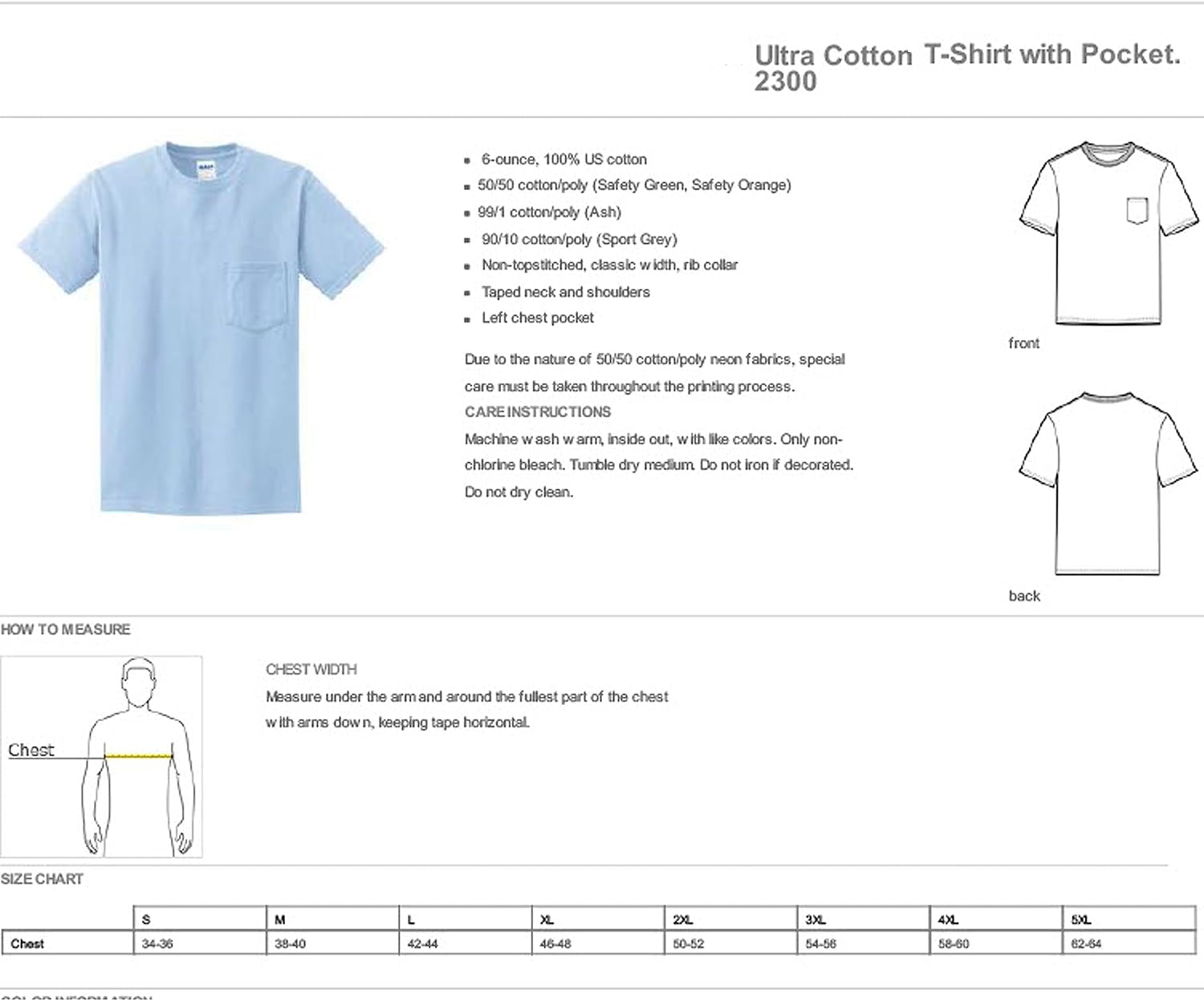 Gildan Mens G230 Medium Safety Green