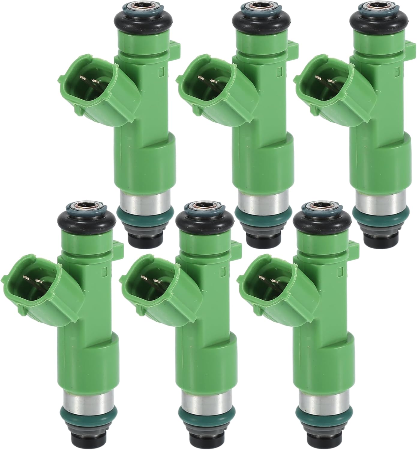 Fuel Injector, Engine Fuel Injection Nozzle No.16600-9DE0B for Nissan Maxima 2018-2021 3.5L for Nissan Murano 2020-2023 3.5L Green, 6 Pcs