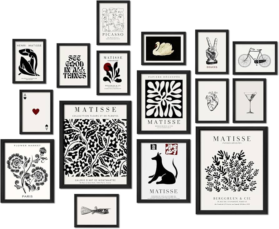 Amazon.com: ANERZA 16 PCS Black and White Wall Art Decor, Matisse Abstract Gallery Wall Prints for Bedroom, Minimalist Posters for Living Room Aesthetic, Collage Kit Pictures, Dorm Home Decor: Posters & Prints amazon-com-anerza-16-pcs-black-and-white-wall-art-decor-matisse-abstract-gallery-wall-prints-for-bedroom-minimalist-posters-for-living-room-aesthetic-collage-kit-pictures-dorm-home-decor-posters-prints