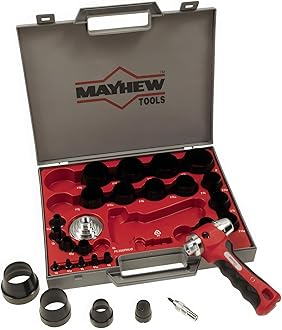 Mayhew Pro 66080 1/8-Inch to 2-Inch Imperial SAE Hollow Punch Set