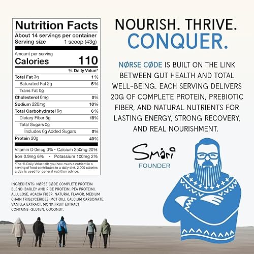 Miniatura 9 de Proteína de cebada de vainilla en polvo, 0.71 oz de proteína vegana a base de plantas, proteína de guisante, proteína de arroz, fibra prebiótica,