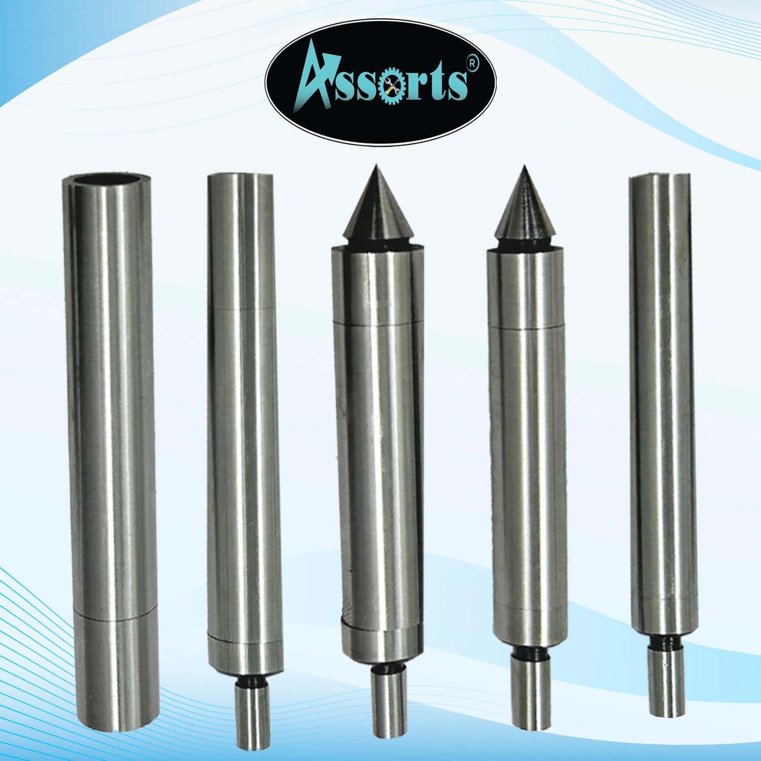 Set di 5 cercatori per bordi, in acciaio temprato, standard imperiale