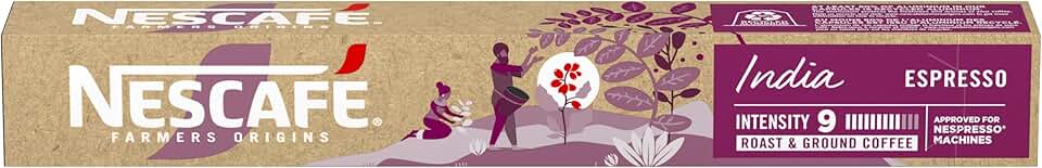 Café em Cápsula Compatível com Nespresso Nescafé Farmers Origins Índia 10 Cápsulas
