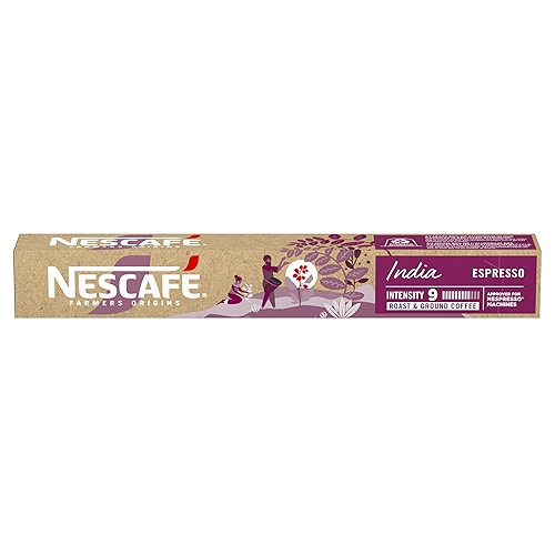 Café em Cápsula Compatível com Nespresso Nescafé Farmers Origins Índia 10 Cápsulas Café em Cápsula Compatível com Nespresso Nescafé Farmers Origins Índia 10 Cápsulas